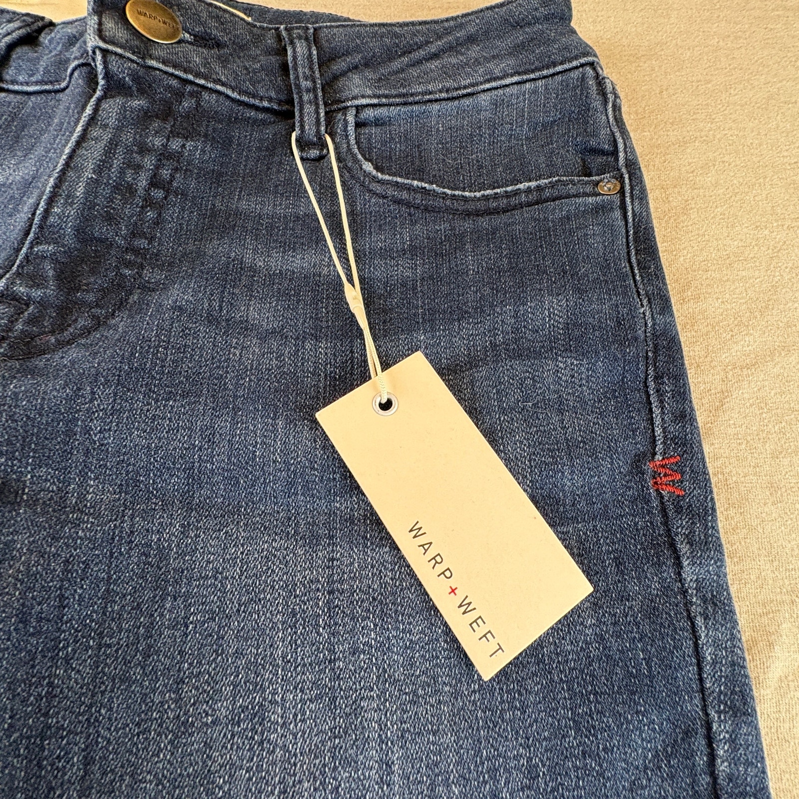 New Warp + Weft Luxsculpt Jeans 26 San Francisco Skinny Raw Hem — image 6 of 8